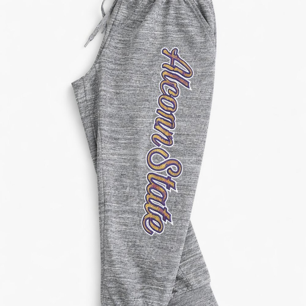 💜💛 Alcorn State Sequence Sweatpants – Heather Gray 💛💜